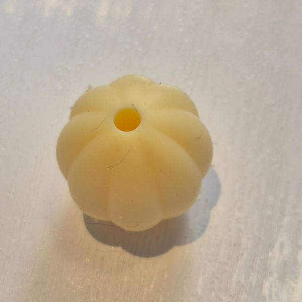 silicone kraal (pompoen) 20