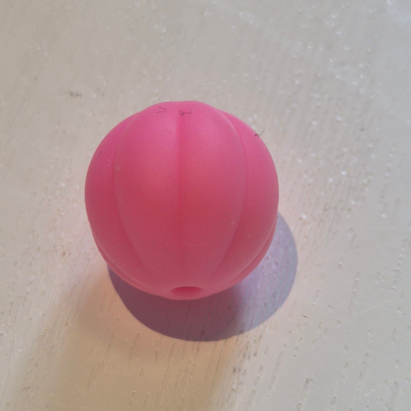 silicone kraal (pompoen) 14