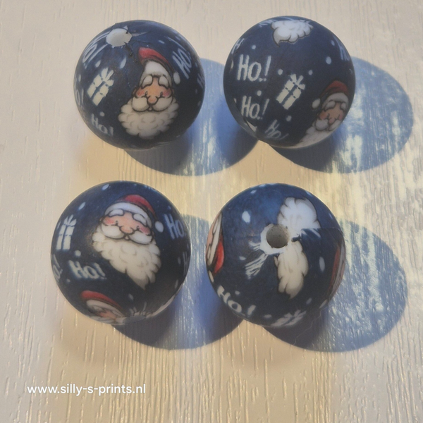 silicone rond kraal (kerst) 7
