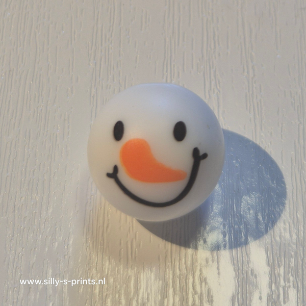 silicone rond kraal (kerst) 25