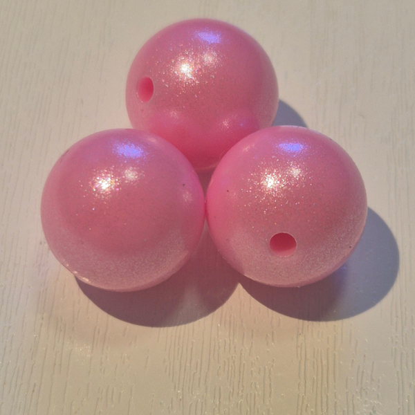 silicone kraal rond (shimmer) 5