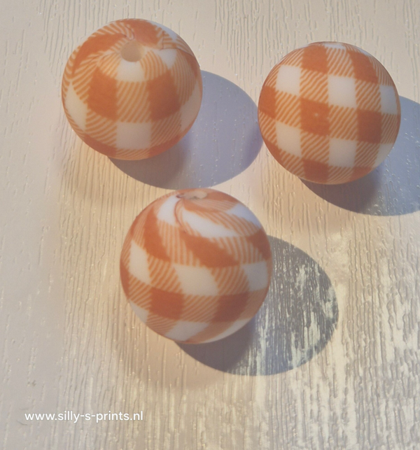 silicone kraal rond (kerst) 1
