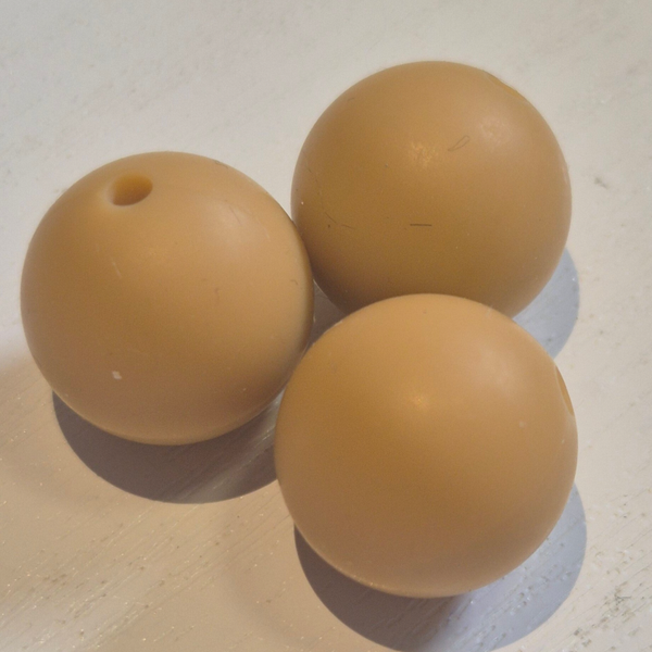 silicone kraal rond curry