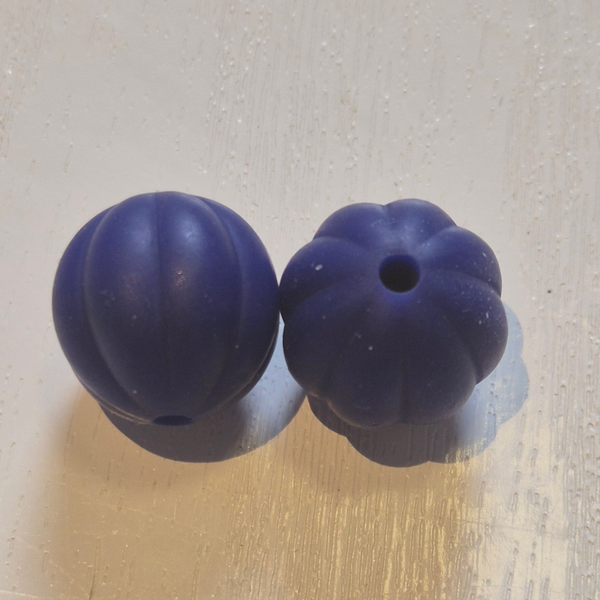 silicone kraal (pompoen) 6