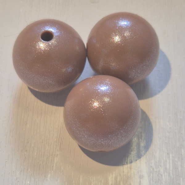 silicone kraal rond (shimmer) 13