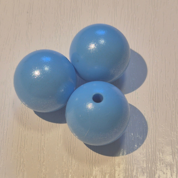 silicone rond kraal (shimmer) 2