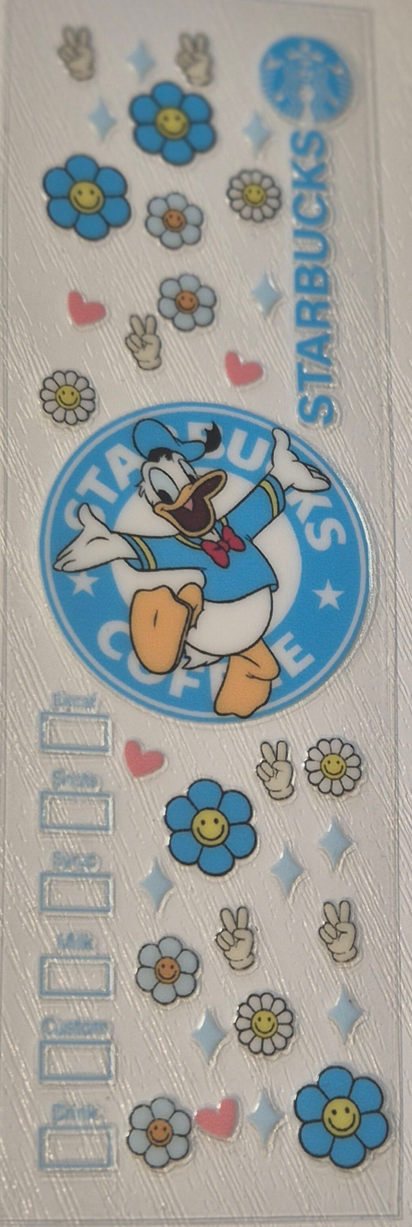 uv dtf  starbucks 5 donald ( penwrap )