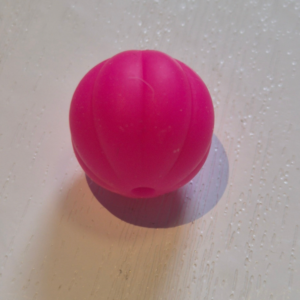 silicone kraal (pompoen) 11