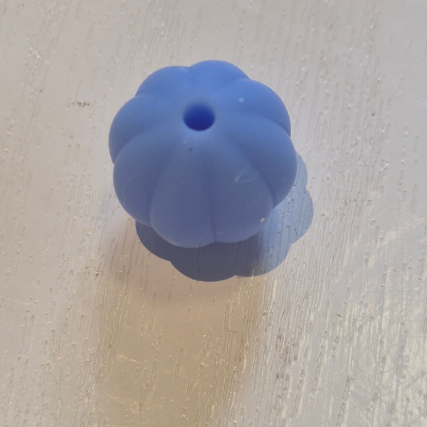 silicone kraal (pompoen) 8