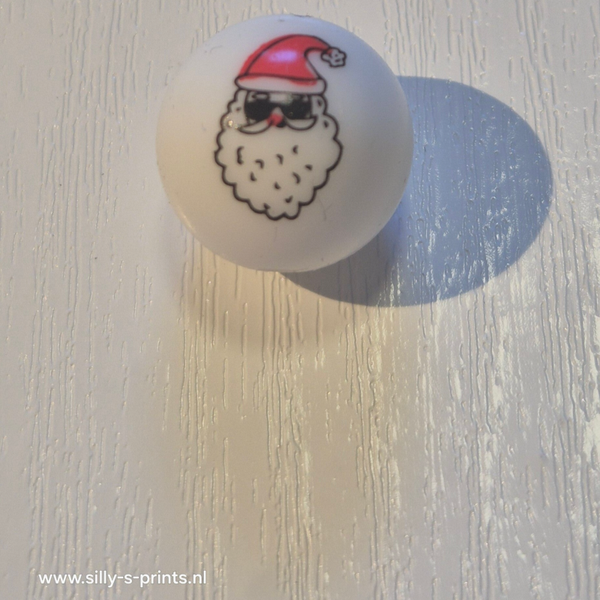 silicone rond kraal (kerst) 23