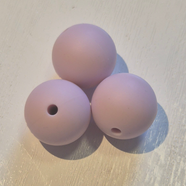 silicone kraal rond orchid