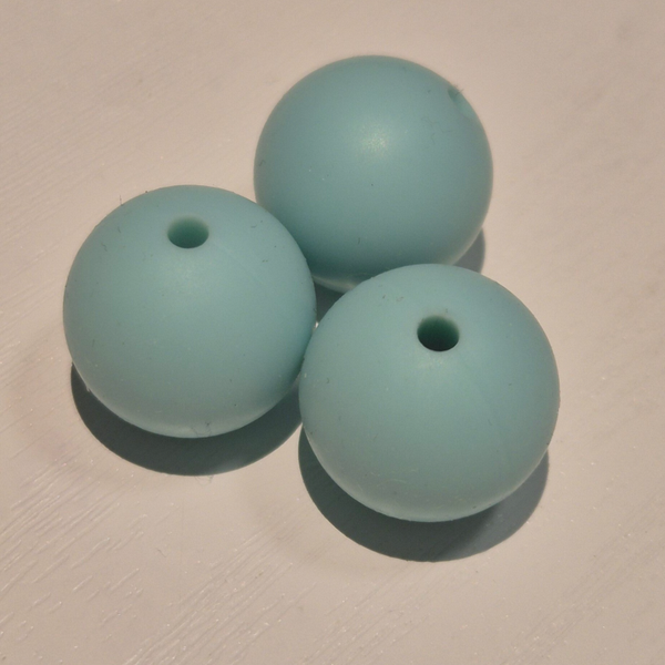 silicone kraal rond mint