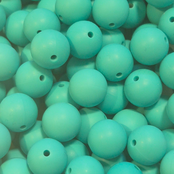 silicone kraal turquoise