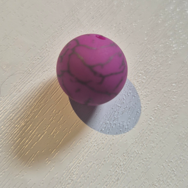 silicone rond kraal (crackle) 7