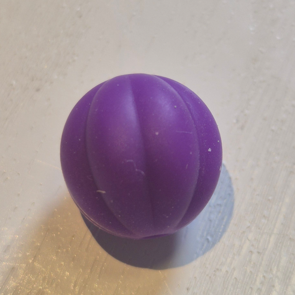 silicone kraal (pompoen) 17