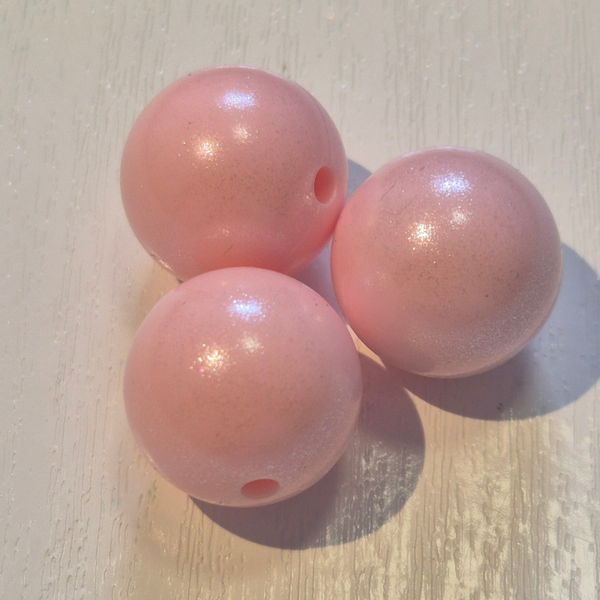 silicone kraal rond (shimmer) 12