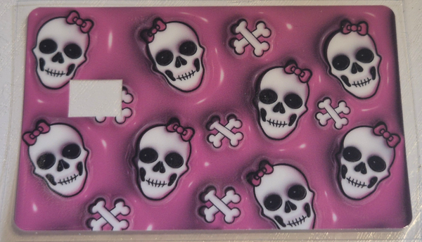 uv dtf card wraps full (girl skull)