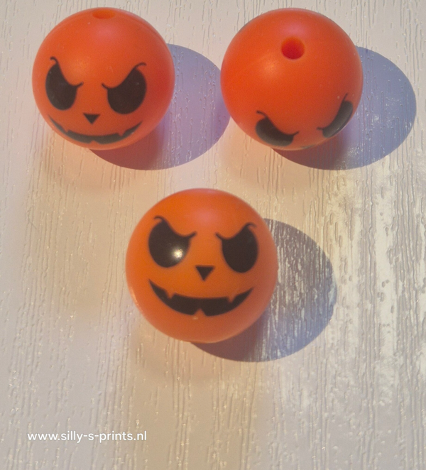 silicone rond kraal (halloween) 4