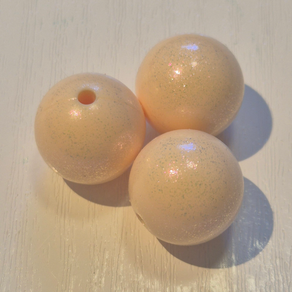 silicone kraal rond (shimmer) 6