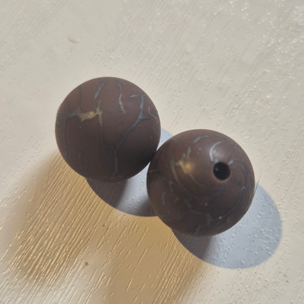 silicone rond kraal (crackle) 3