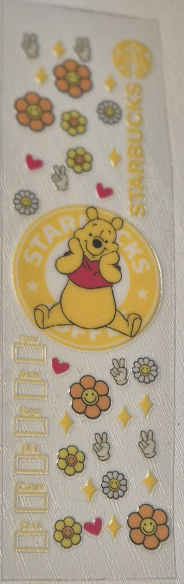 uv dtf  starbucks pooh 6  ( penwrap )