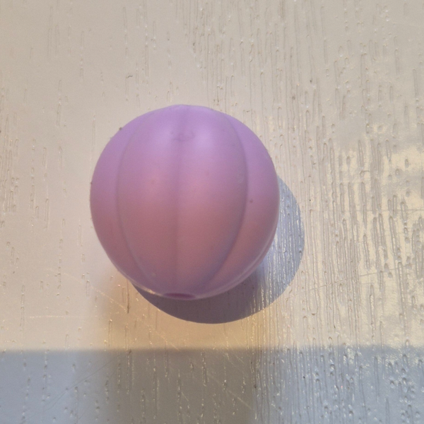 silicone kraal (pompoen) 18