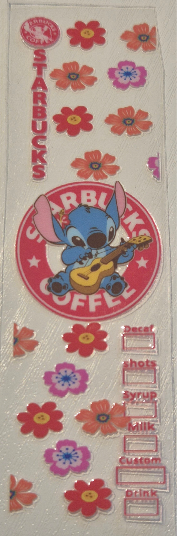 uv dtf  starbucks  stitch 9  ( penwrap )