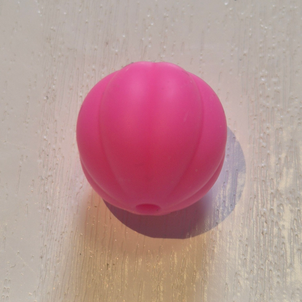 silicone kraal (pompoen) 13