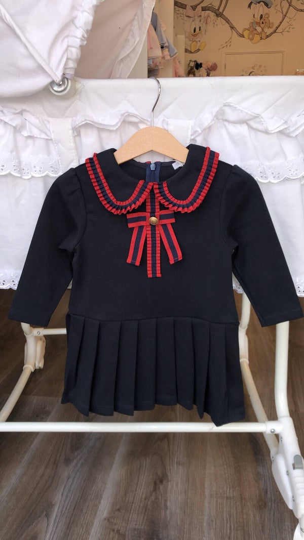 Patachou jurkje donker blauw