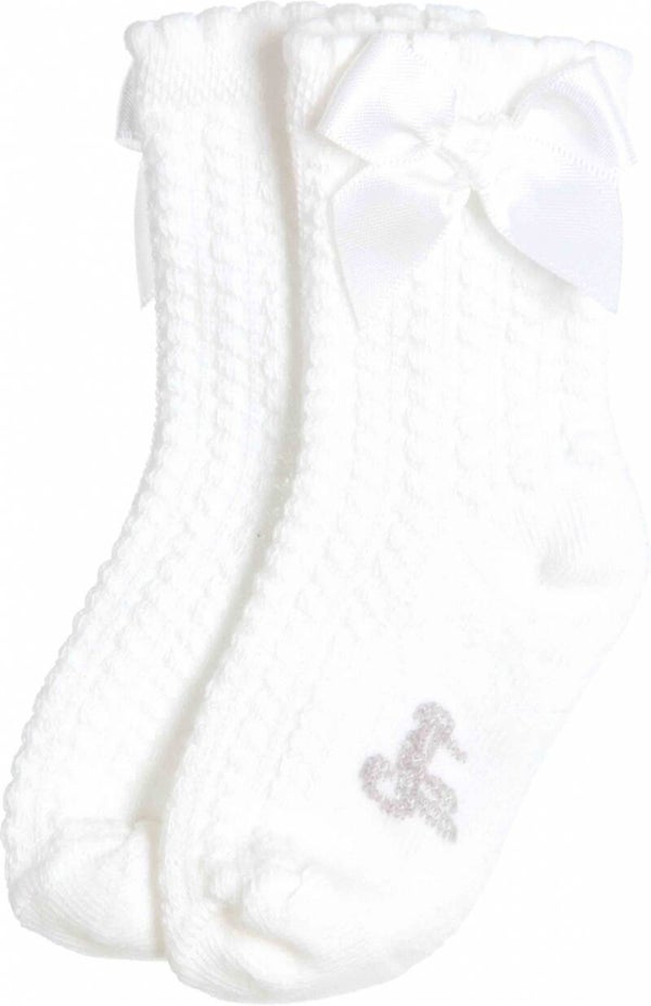 Gymp zomer ‘25 Lieve sokjes met strikje wit