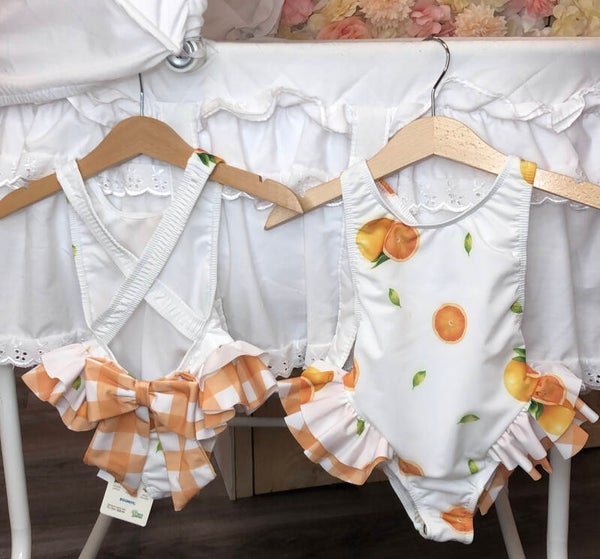 Oranges badpakje met strik achterop