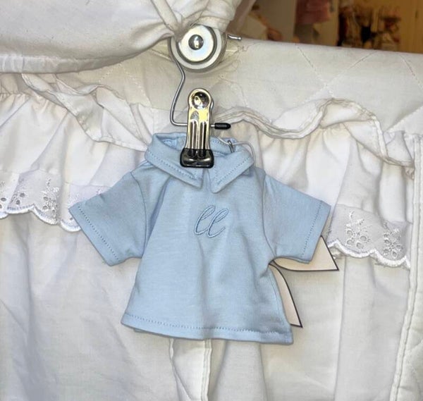 Little Lowen shirtje voor knuffel blauw