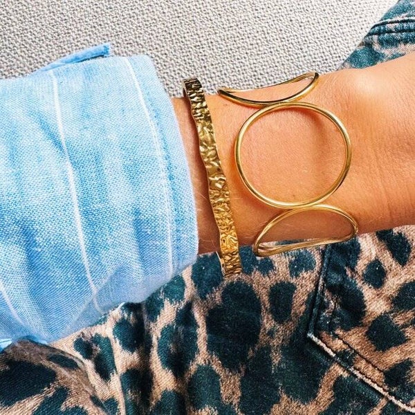Bangle Armband XL rond - goud