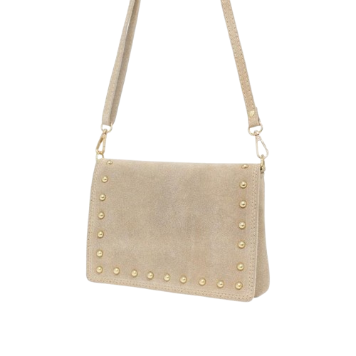 Button bag Cross Body – Beige