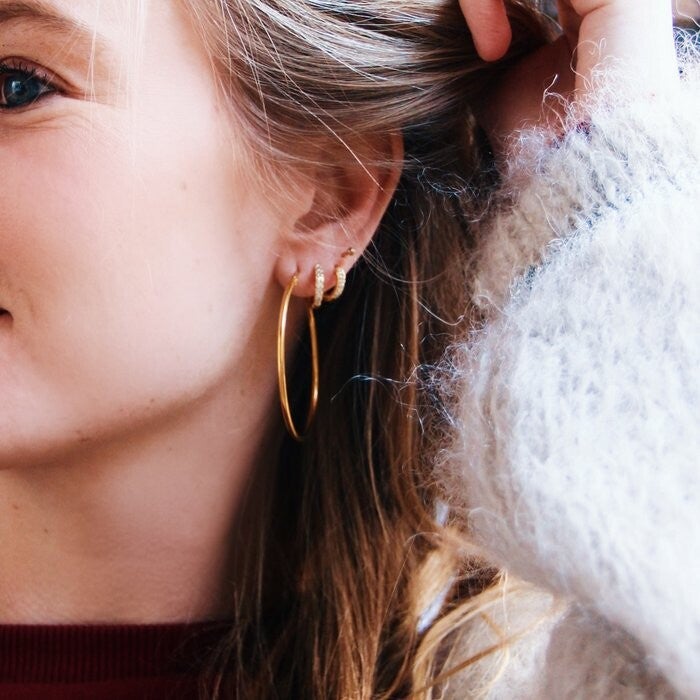 RVS creol 50mm 'basic' - goud