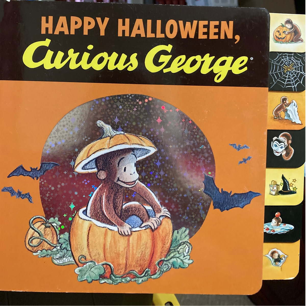 Happy Halloween, Curious George - Tabbed Board Book | Learning
