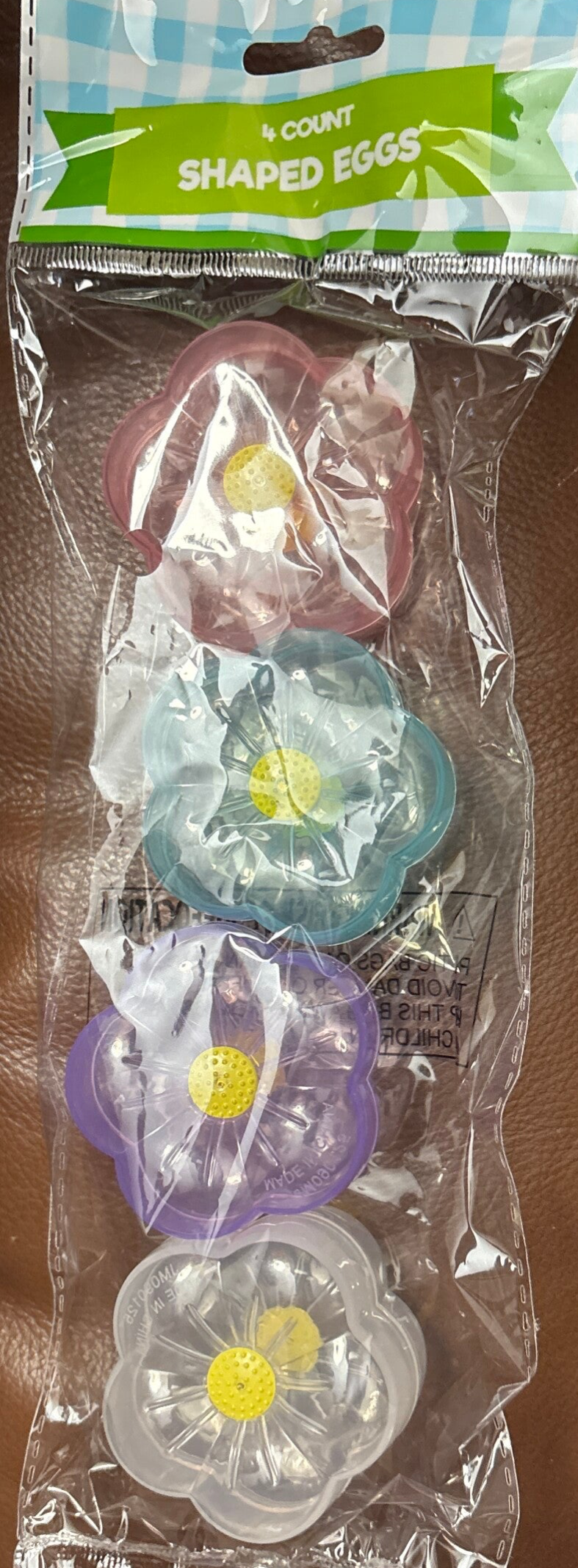 Fillable Shaped Easter Eggs - Flowers (4 count)