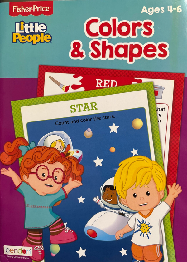 Fisher-Price Little People Colors and Shapes Activity Workbook