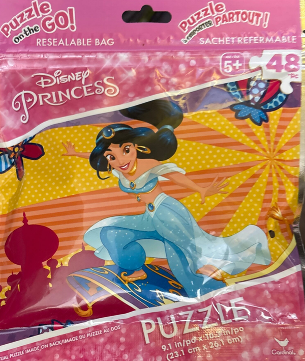 Puzzle on the Go Jigsaw Puzzle (48 pieces) - Disney Princess Jasmine