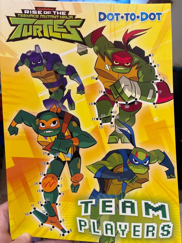 Teenage Mutant Ninja Turtles Team Players Dot-to-Dot activity Book