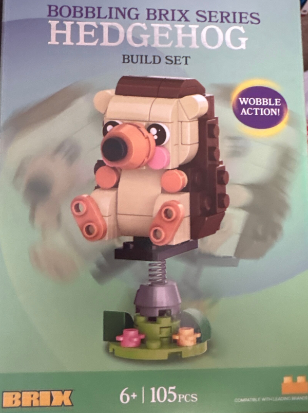 Bobbling Brix Series  - Hedgehog Build Set