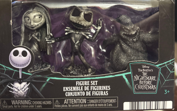 Disney The Nightmare Before Christmas Figures Set (Set of 3) - spooky black version