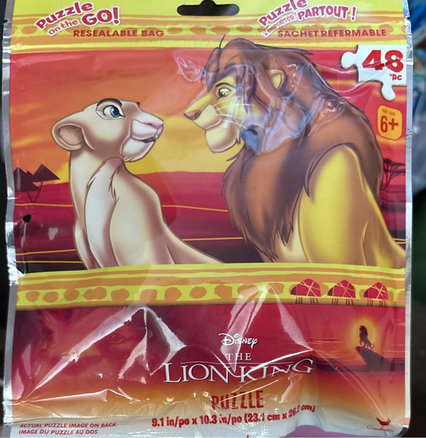 Puzzle on the Go Jigsaw Puzzle (48 pieces) - Disney the Lion King