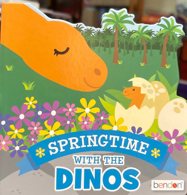 Springtime with the Dinos board book