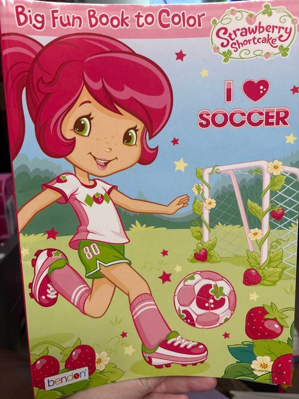 Strawberry Shortcake Coloring Activity Book - I Love Soccer