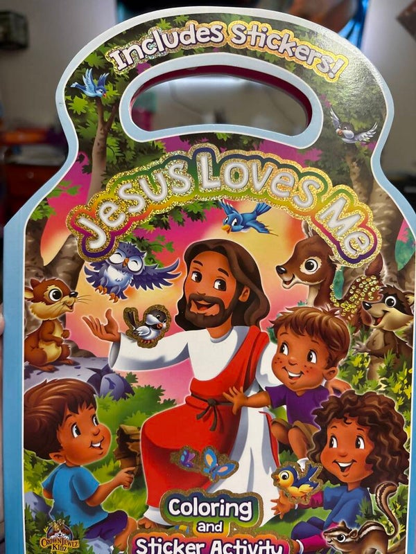 Jesus Loves Me Coloring and Sticker Activity