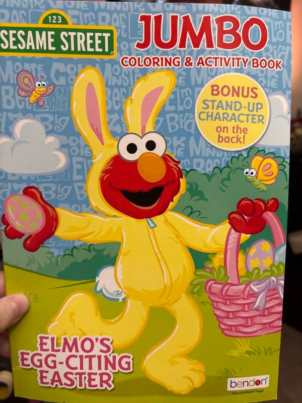 Sesame Street Coloring Activity Book - Elmo’s Egg-citing Easter