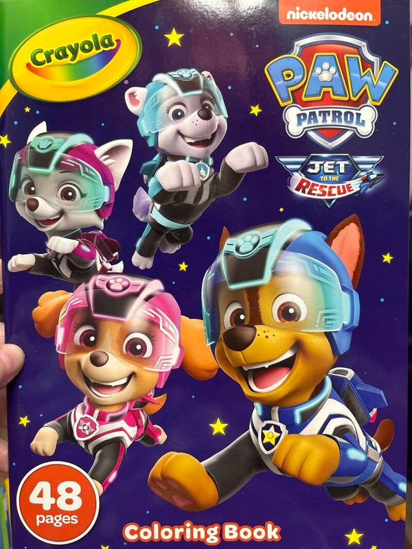 Crayola Paw Patrol Jet to the Rescue Coring Book