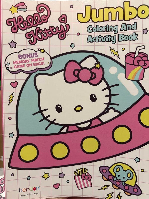 Hello Kitty Coloring Activity Book - Spaceship Cover