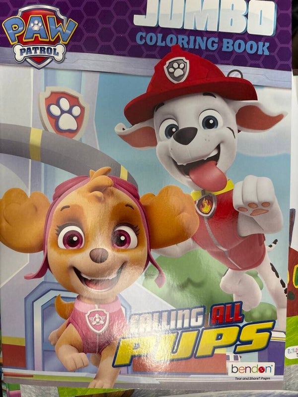 Paw Patrol Coloring Book - Calling All Pups